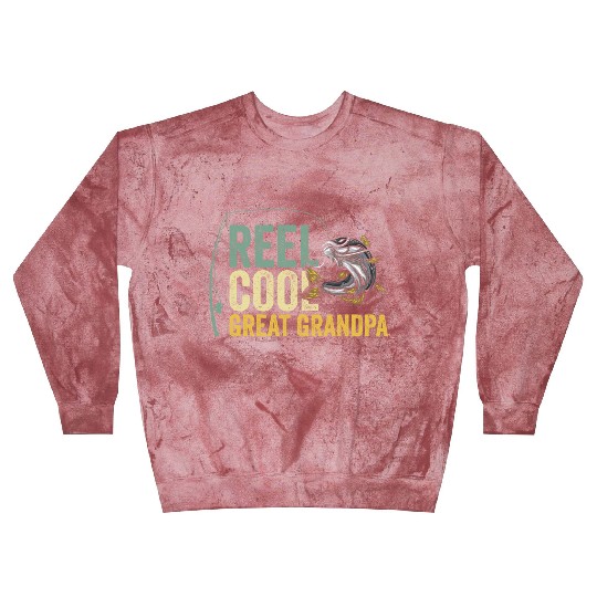Reel Cool Great Grandpa Fisherman Fishing Blast Sweatshirts