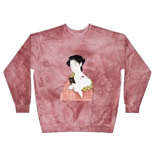 Geisha Japanese Woman Ukiyoe Vintage art Blast Sweatshirts