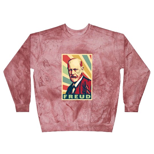Sigmund Freud Vintage Colors Blast Sweatshirts