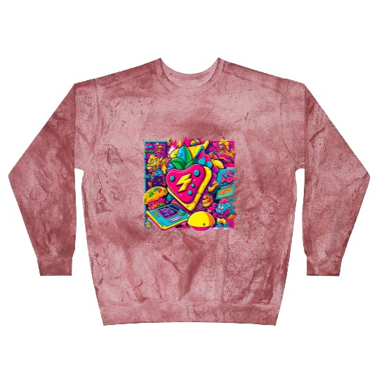 80s Pop Gaming 80s Popstyle Cartoon For all, who Blast Sweatshirts