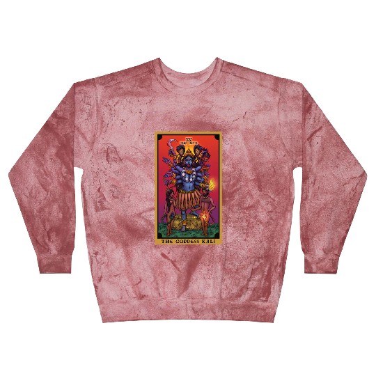 The Goddess Kali in The Devil Tarot Card Blast Sweatshirts