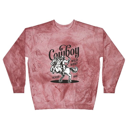 COWBOY WILD WEST TEXAS 1991 Blast Sweatshirts
