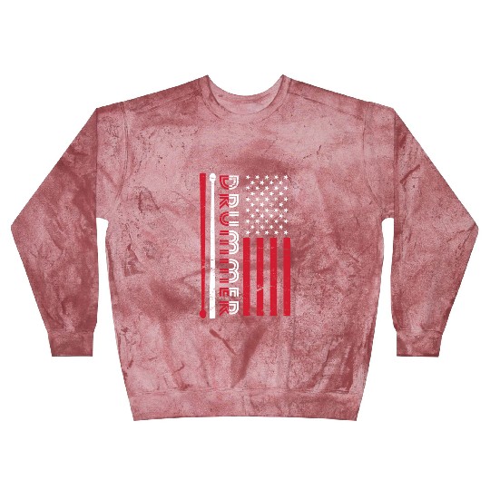 Us Flag Drummer Blast Sweatshirts