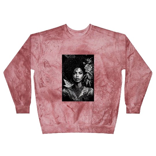 Black-and-White Afrocentric Art Blast Sweatshirts