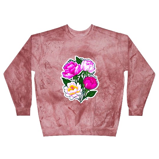 Peony Flower Art Blast Sweatshirts