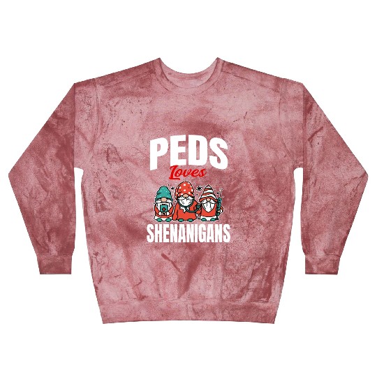 Funny PEDS Love Shenanigans St. Patricks Day Gnome Blast Sweatshirts