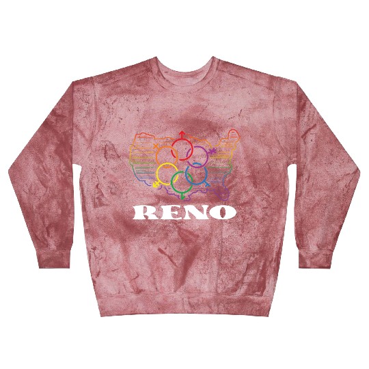 Reno Pride Month Pride Flag LGBT Community LGBTQ F Blast Sweatshirts