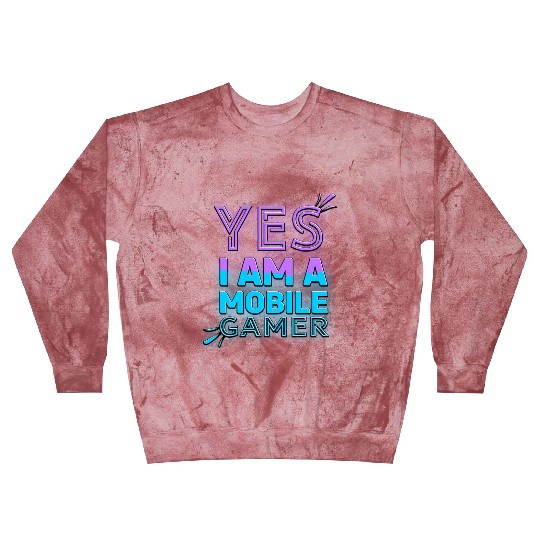 'Yes, I am a Mobile Gamer' - (Blue/Purple) Design Blast Sweatshirts