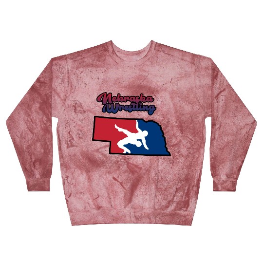 Nebraska Wrestling (USA Colors) Blast Sweatshirts