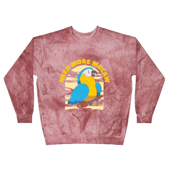 Macaw Parrot Lover Nature Zoo Animal Pet Blast Sweatshirts