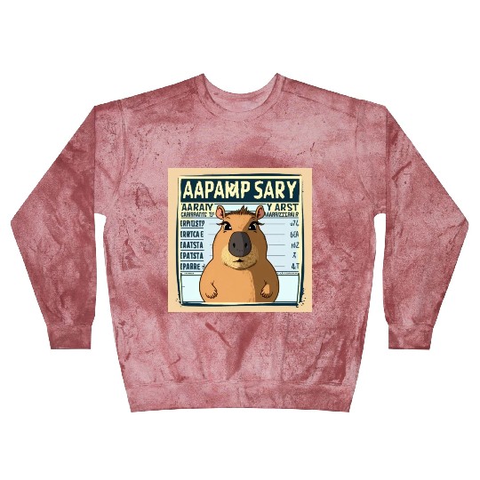 Wanted for 93 Felonies Na Capybara Mugshot Outlaw Blast Sweatshirts