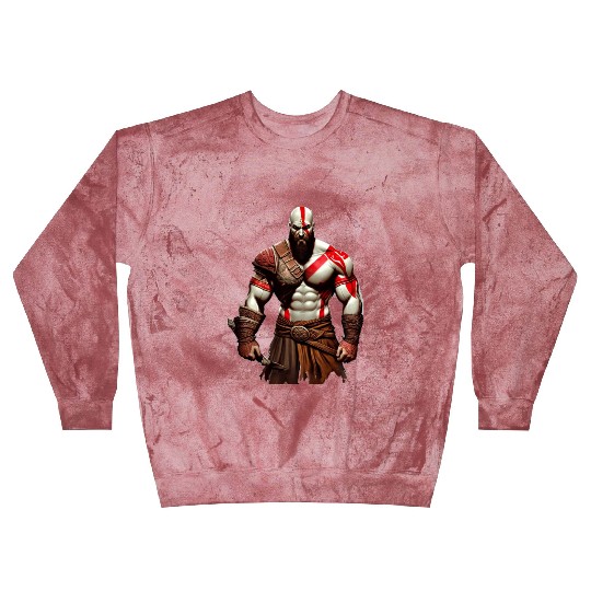iconic Kratos, the God of War Blast Sweatshirts
