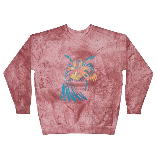 Colorful Owl Bird Nature Blast Sweatshirts