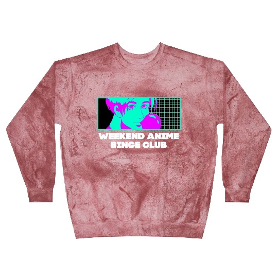 Weekend Anime Binge Club Kawaii Japanese Cute Japa Blast Sweatshirts