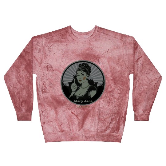 Mary Jane Lady Marijuana Funny Graphic Blast Sweatshirts
