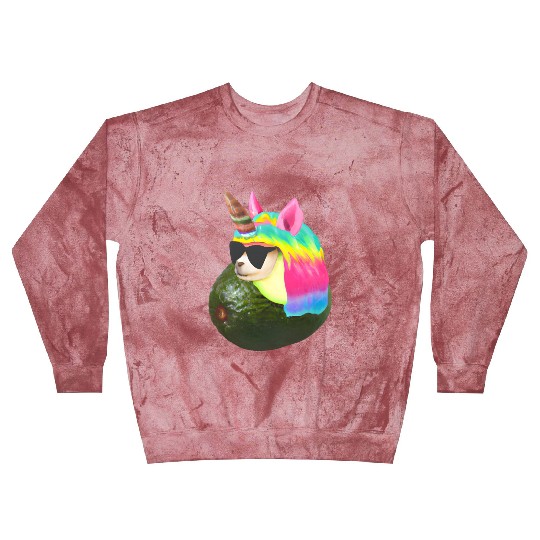 Happy unicorn avocado Blast Sweatshirts