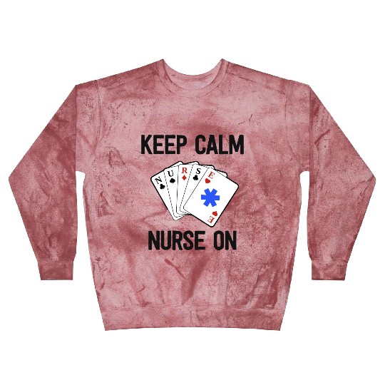 Funny Nurse Life Paramedic Gift Keep Calm Card Blast Sweatshirts