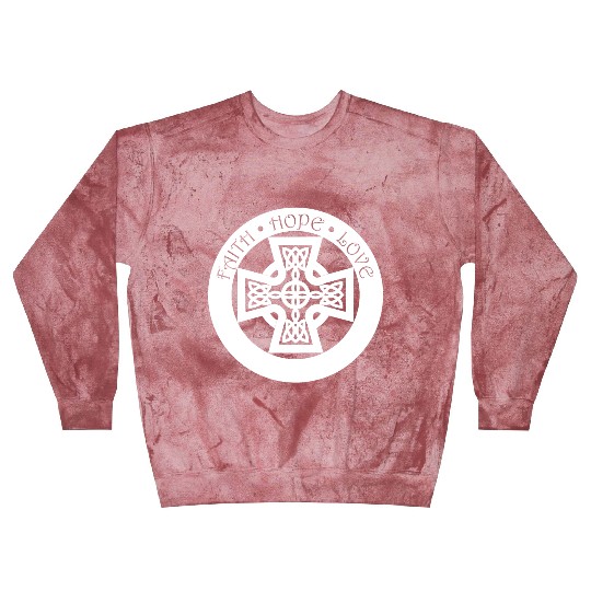 Timeless Celtic Cross With Celtic Knots Blast Sweatshirts