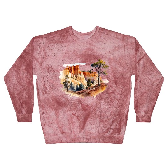 Bryce Canyon Watercolor Wonderland Blast Sweatshirts