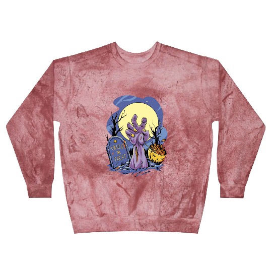 Halloween Zombie Candy Trick Or Treat Blast Sweatshirts