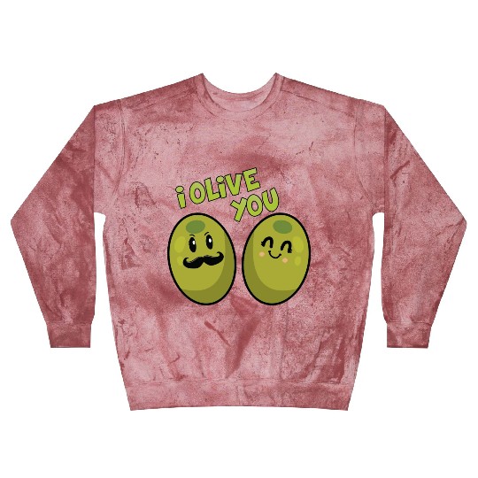 Green olives valentine olive you Blast Sweatshirts