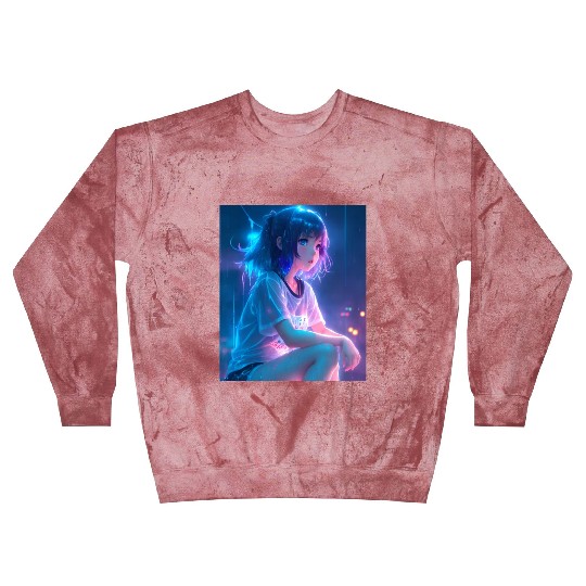 Young cute anime girl Blast Sweatshirts