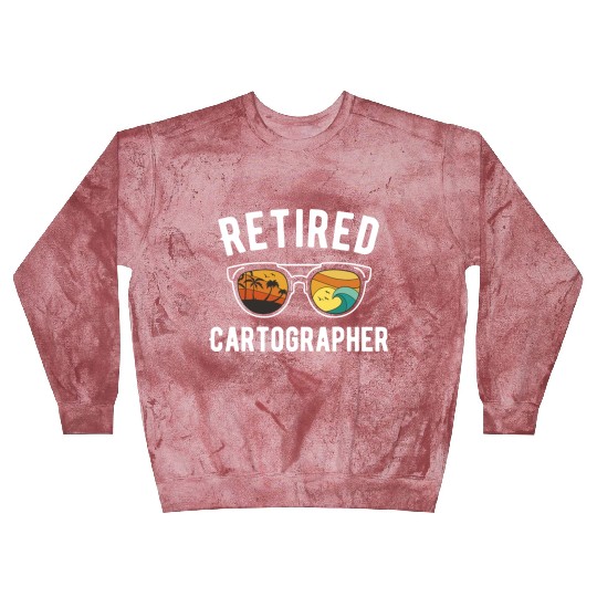 Retired Cartographer's Travel Adventure Design Blast Sweatshirts