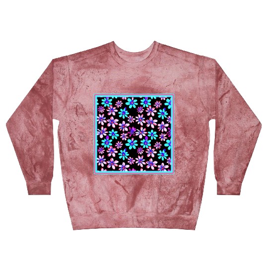 Neon Flower Patterns Art. Buy Now Blast Sweatshirts
