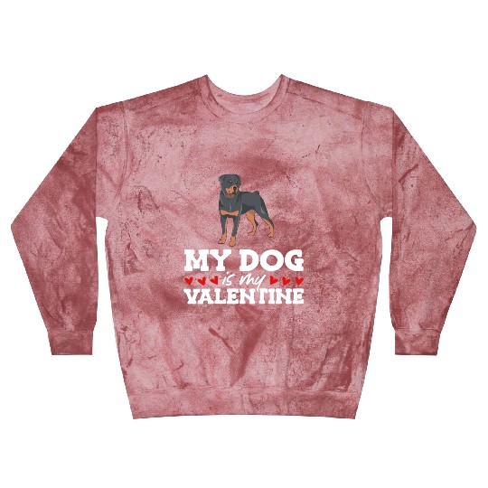 My Dog Is My Valentine Date Cute Doggy Blast Sweatshirts