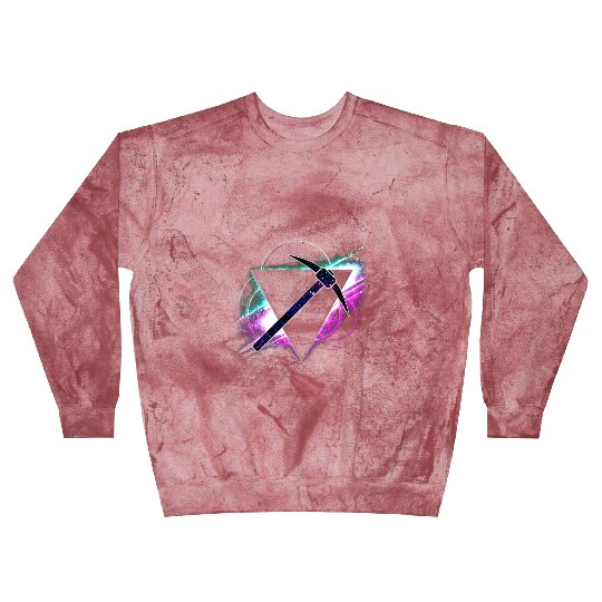 Aesthetic Galaxy Pick Axe Miner Blast Sweatshirts