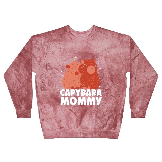 Capybara Mommy Lover Capybaras Rodent Animal Mom M Blast Sweatshirts
