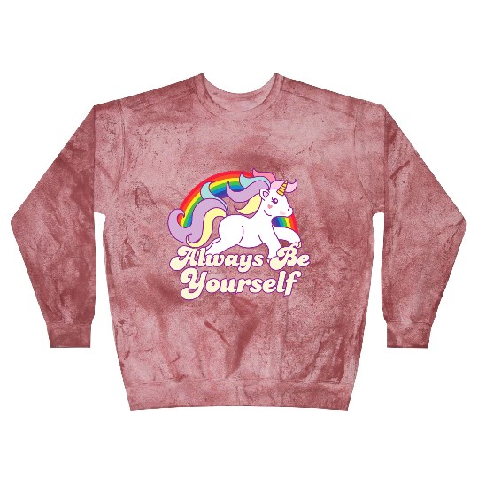 LGBT CSD Be Yourself Gay Lesbian Pride Unicorn Blast Sweatshirts