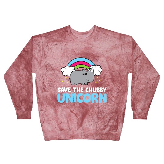 Save The Chubby Unicorn Rhinoceros Cute Rhino Blast Sweatshirts