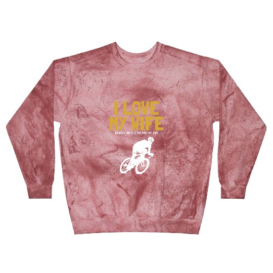 I love my Wife Cyclist Gravel City Bike Cyclist Blast Sweatshirts