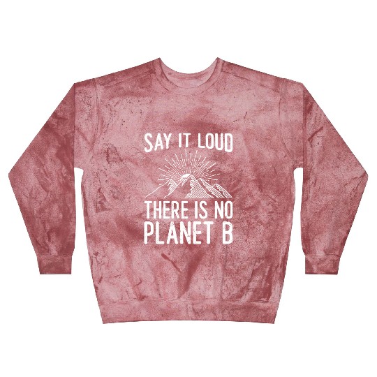 Say it loud There is no Planet B saying Blast Sweatshirts