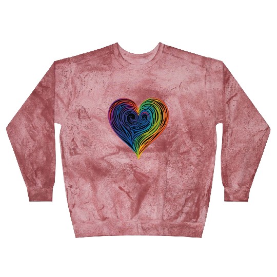 Pride & Joy: Rainbow Heart, Embracing LGBT Love & Blast Sweatshirts