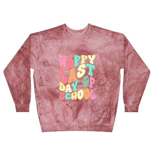 Groovy Happy Last Day of School Teacher Student Blast Sweatshirts