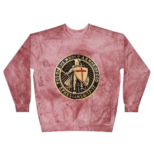 Armor Of God Christian Knight Blast Sweatshirts