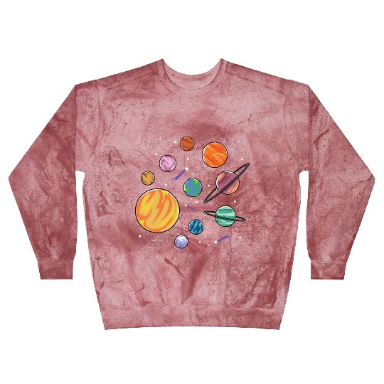 Solar System Planets Science Space Boys Girls Blast Sweatshirts