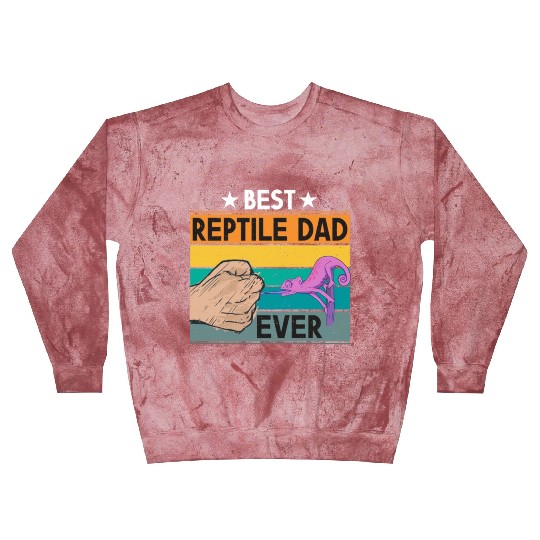 Reptile Dad Ever Lizard Father Daddy Animal Lover Blast Sweatshirts