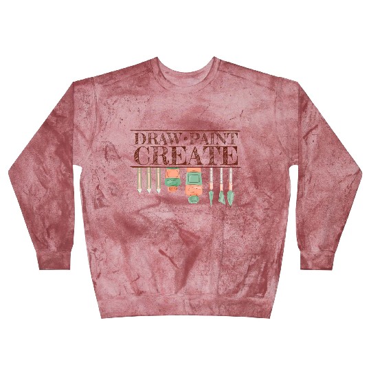 Draw Paint Create For Art Teacher Painter Blast Sweatshirts