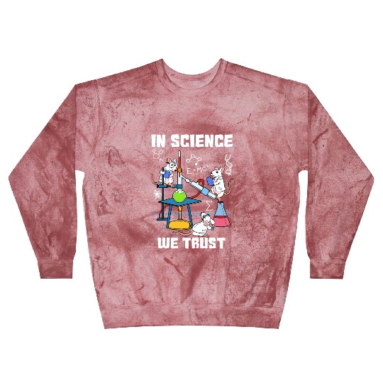 Funny In Science We Trust Laboratory Chemicals Blast Sweatshirts