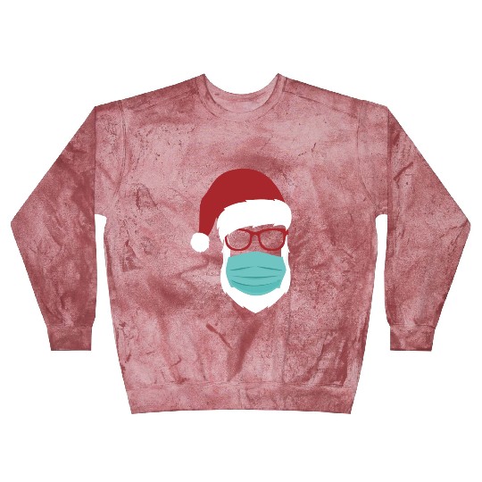 Hipster Santa with Face Mask santa claus 2021 Blast Sweatshirts