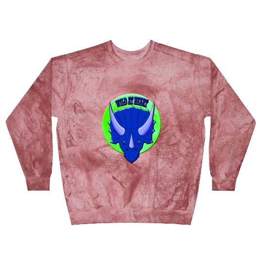 Wild At Heart- Triceratops Blast Sweatshirts