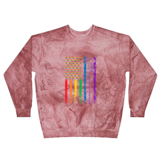 American Sports Rainbow Flag LGBT Pride Month Blast Sweatshirts