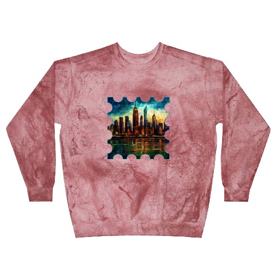 New York skyline Reverie A Symphony of Dreams Blast Sweatshirts