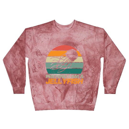 Retro Pretend I m A Jellyfish Ocean Lover Vintage Blast Sweatshirts