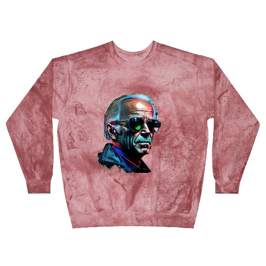 hyperrealistic portrait of a cyberpunk Joe Blast Sweatshirts