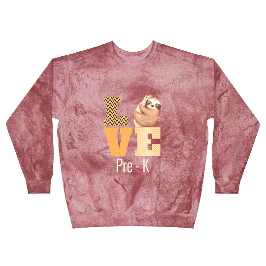 Love Pre-K Sloth Pre-K Teacher Back To School Blast Sweatshirts