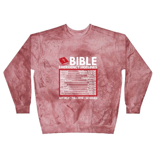 Bible Emergency Numbers Christian Bible Jesus Blast Sweatshirts